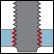 Gwintowanie<br>Otwór przelotowy,<br>krótki gwint